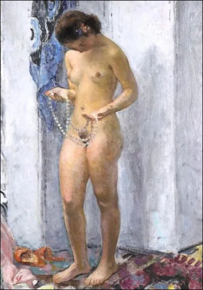 Qui a peint "Nu au collier de perles" ?