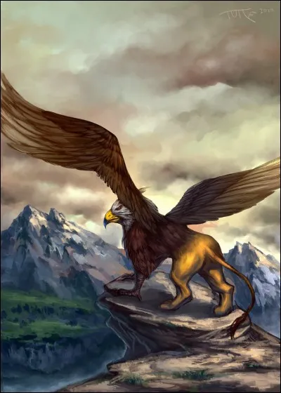 Qui est moitié aigle moitié lion ?