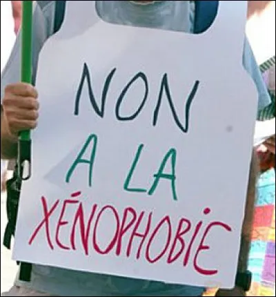 Quelle est la définition de "xénophobie" ?