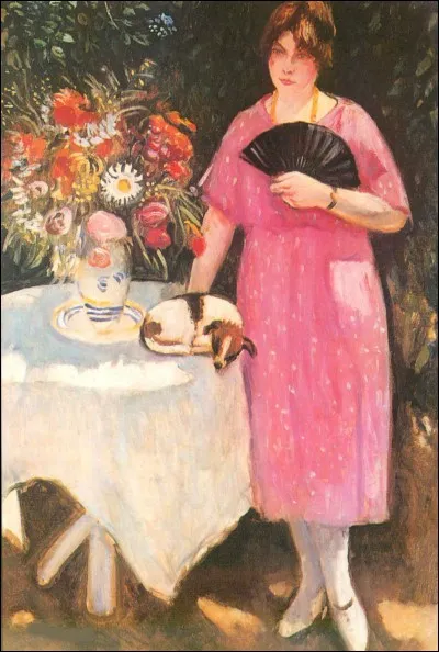 Qui a peint cette femme en rose ?