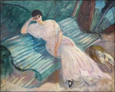 Qui a représenté "la femme en robe rose" ?