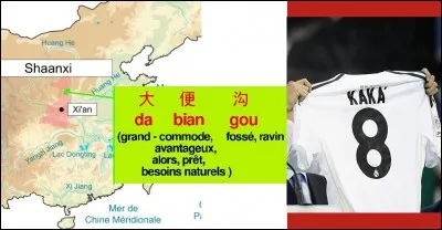 Dans la province centrale du Shaanxi se trouve "Dabiangou" : retrouvez l'interprétation du nom de cet endroit en choisissant le bon sens de "dabian" !