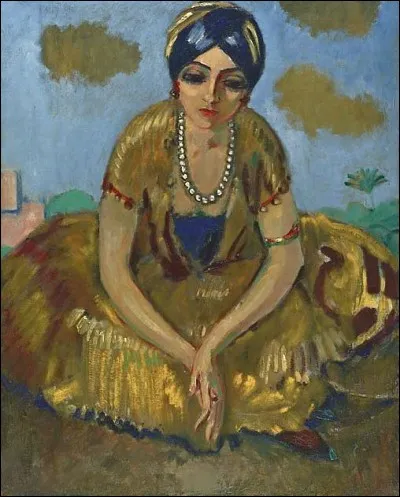 Qui a représenté "Fille égyptienne au collier de perles" ?