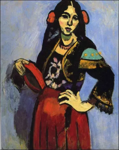 Qui a représenté cette "femme espagnole avec tambourin" ?