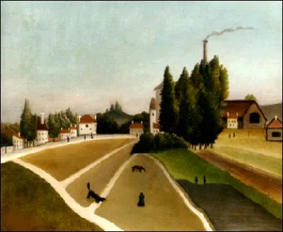 Qui a peint "Paysage avec usine" ?
