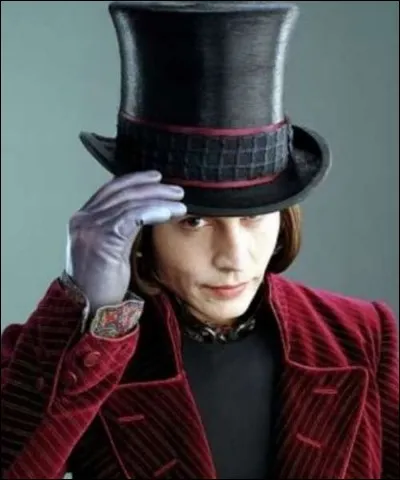 Quelle est la couleur de ses yeux lorsqu'il joue Willy Wonka, dans "Charlie et la Chocolaterie" ?