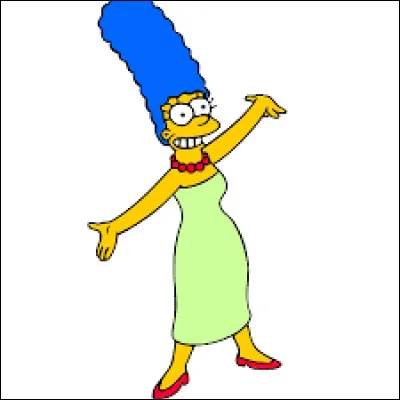 De quelle couleur sont les cheveux de Marge ?