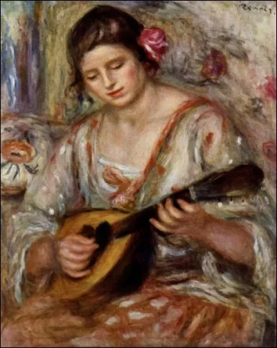 A qui doit-on cette femme à la mandoline ?