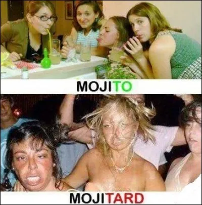 De ces trois cocktails, lequel est à base de rhum ?