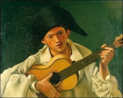Qui a peint "L'arlequin guitariste" ?