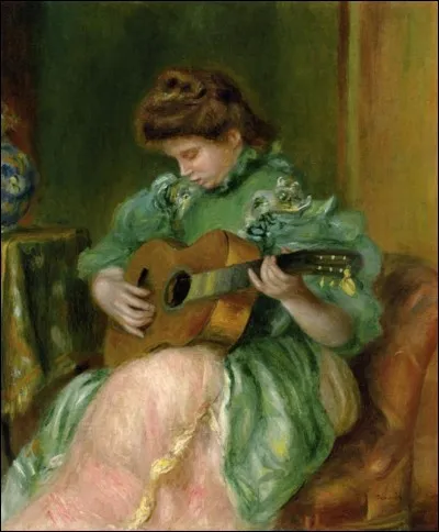 Qui a peint "Femme avec guitare" ?