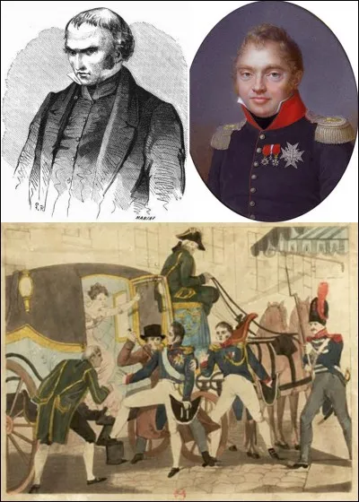 Allons au « square Louvois » où se trouvait l'Opéra de Paris !
Dans la nuit du 13 au 14 février 1820 le duc de Berry est assassiné. Ce meurtre pourrait être considéré comme n'ayant servi à rien.
Quelle en est la raison ?