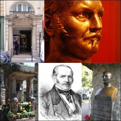 Allons au « passage Sainte-Anne » !
Au numéro 59, vivait un certain « Hippolyte Léon Denizard Rivail ». Ce personnage est connu sous un autre nom. Malgré sa mort, il conserve une « popularité » toujours d'actualité. Il suffit de se rendre au cimetière du Père-Lachaise pour le constater. Sa tombe est l'une des plus visitées et la plus fleurie.
Sous quel nom est-il plus connu ?