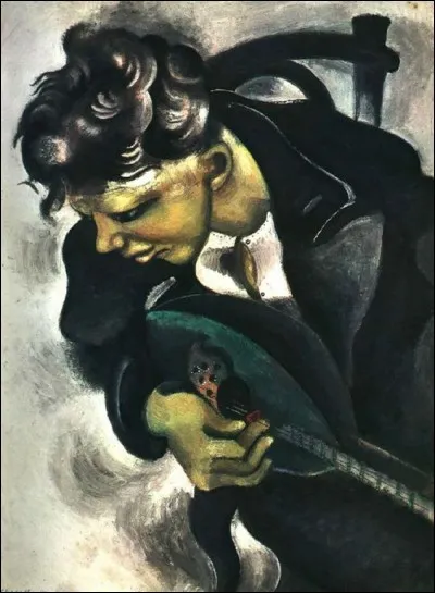 A qui appartient cette peinture titrée "Mandoline" ?