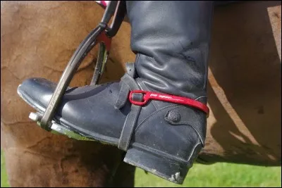 Comment s'appellent les petites chose que l'on accroche à ses bottes pour avoir plus d'action dans les jambes ?