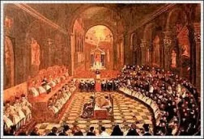 Pour réaffirmer les théories de l'Eglise catholique contre les thèses protestantes, en quelle année se réunit le concile de Trente ?