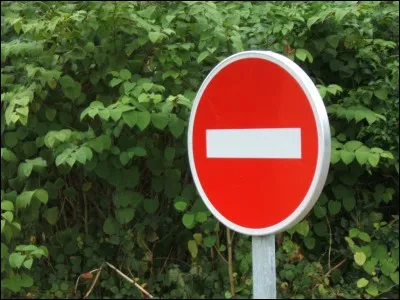 Ce panneau indique un(e)...