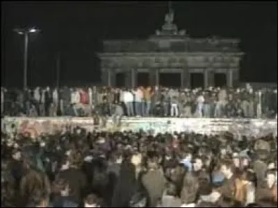 Et lors de la chute du mur de Berlin ?