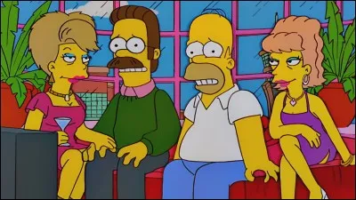 Où Homer et Ned se sont-ils mariés pour la deuxième fois après une soirée bien arrosée ?