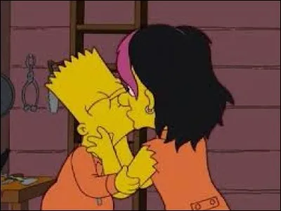 Dans l'épisode nommé "Fugue pour menottes à quatre mains", avec qui Bart est-il obligé de danser ?