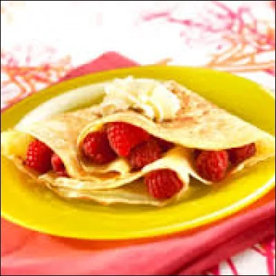 Voilà une belle crêpe garnie de...