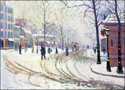 Qui a peint "le boulevard de Clichy" sous la neige ?