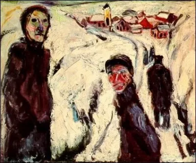 Quel peintre est l'auteur de ce "paysage enneigé"?