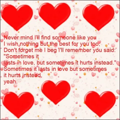 Qui nous chante les paroles ci-dessus ?