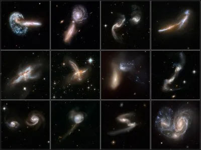 Il existe trois grands types de galaxie. Peux-tu me les citer ?