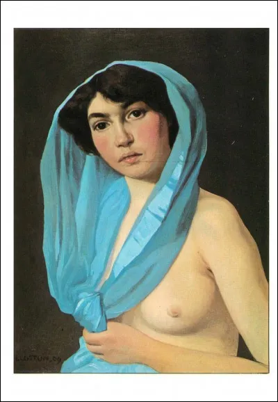 Qui a représenté la "femme à l'écharpe bleue" ?