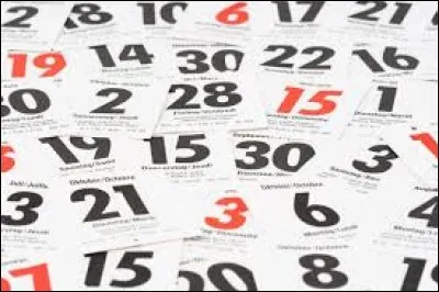 Combien y a-t-il de jours dans ce mois ?