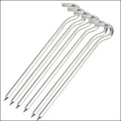 Quel nom donne-t-on au piquet de tente de camping ?