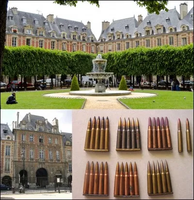 Allons « Place des Vosges » !
Près de cet endroit, Henri II fut mortellement blessé au cours d'un tournoi. C'est Henri IV qui l'a fait construire. Certains grands noms de l'histoire, de la politique ou des arts y ont habités (Victor Hugo, Jack Lang, Annie Girardot, entre autres). Mais, pendant la Révolution, cette place a changé plusieurs fois de nom.
A vous de trouver le nom qui N'A PAS été porté par cet endroit !