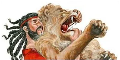 Quel héros biblique est célèbre pour avoir tué un lion à mains nues ?