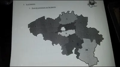 Quelle est la province au numéro 6 ?