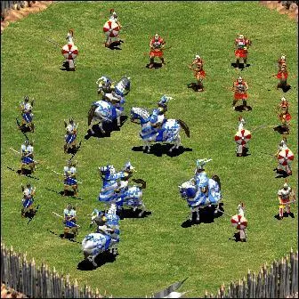 Qui remporte cette bataille ? archers brit+pal vs huskarl+samurai