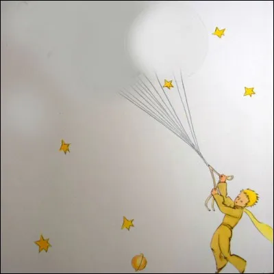 A l'aide de quoi le Petit Prince s'envola-t-il de sa planète B 612 ?