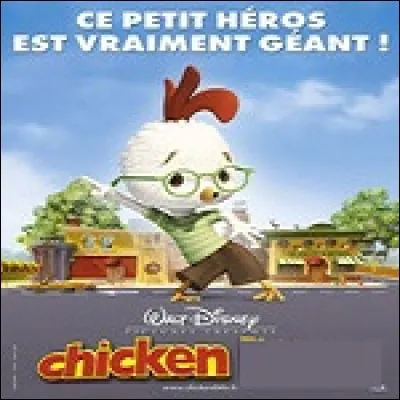 Il a reçu un morceau de ciel sur la tête, c'est "Chicken Little".