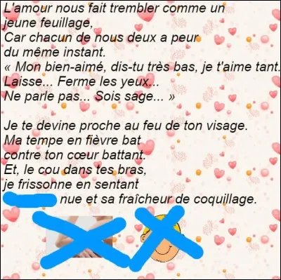 En sentant quoi le poète semble-t-il frissonner ?