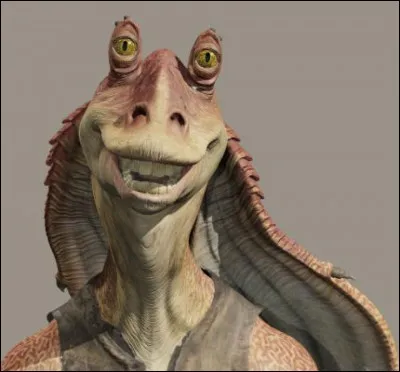 Comment s'appelle ce personnage de l'espèce Gungan, vivant dans la cité sous-marine d'Otoh Gunga ?