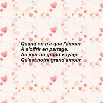 Quel Balbynien nous chantait ces phrases ?