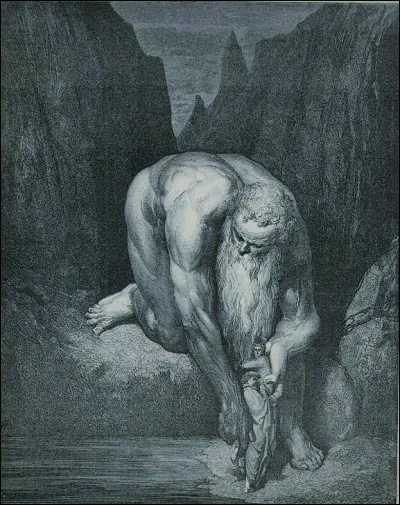 Fils de Gaïa et de Poséidon, ce géant sera terrassé par le puissant Héraclès dans une lutte extrêmement féroce. Qui est-il ?