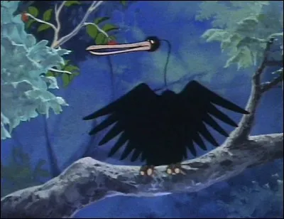 Sur l'épaule de quel héros ce cormoran passe-t-il le plus clair de son temps ?