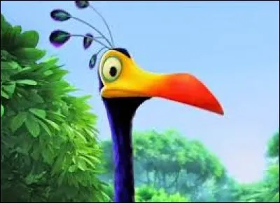 Comment Russell baptise-t-il ce grand oiseau coloré dans "Là-haut" ?