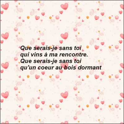 Quel poète est à l'origine de ces paroles ?