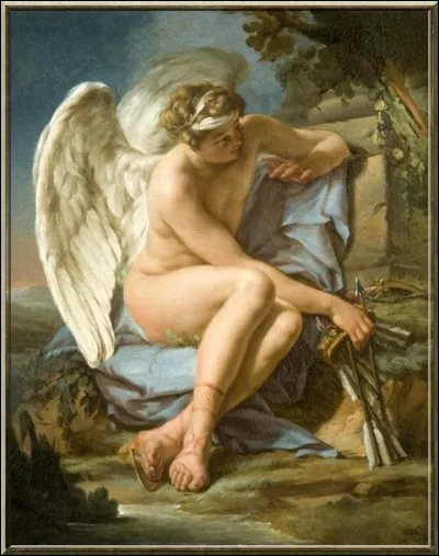 D'après la légende, qu'arrive-t-il à celui qui est touché par une flèche envoyée par Cupidon ?