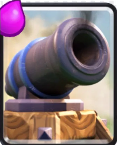 Au commencement de "Clash Royale", quelle quantité d'élixir coûtait le canon ?
