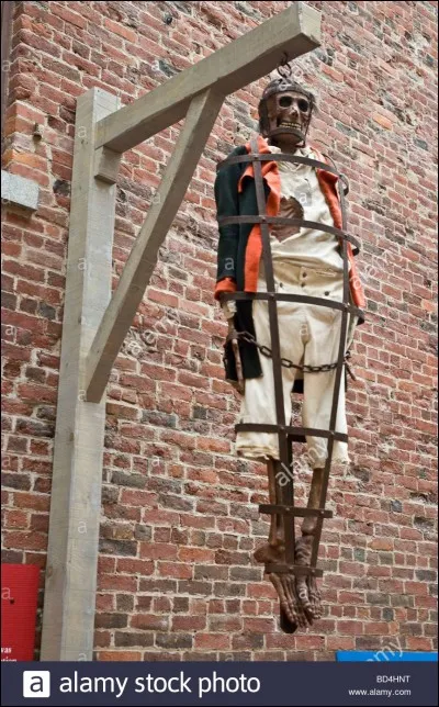 William Kid, Charles Vane, William Fly et Jack Rackam ont fini ainsi. Comment s'appelle cet "objet" ?