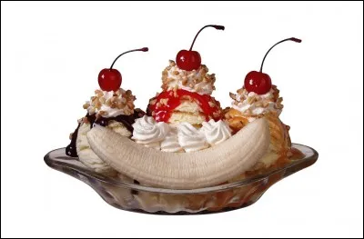 Quels sont les parfums de glace utilisés dans la "Banana Split" ?