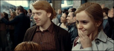 Où Ron et Hermione se sont-ils embrassés pour la première fois ?
